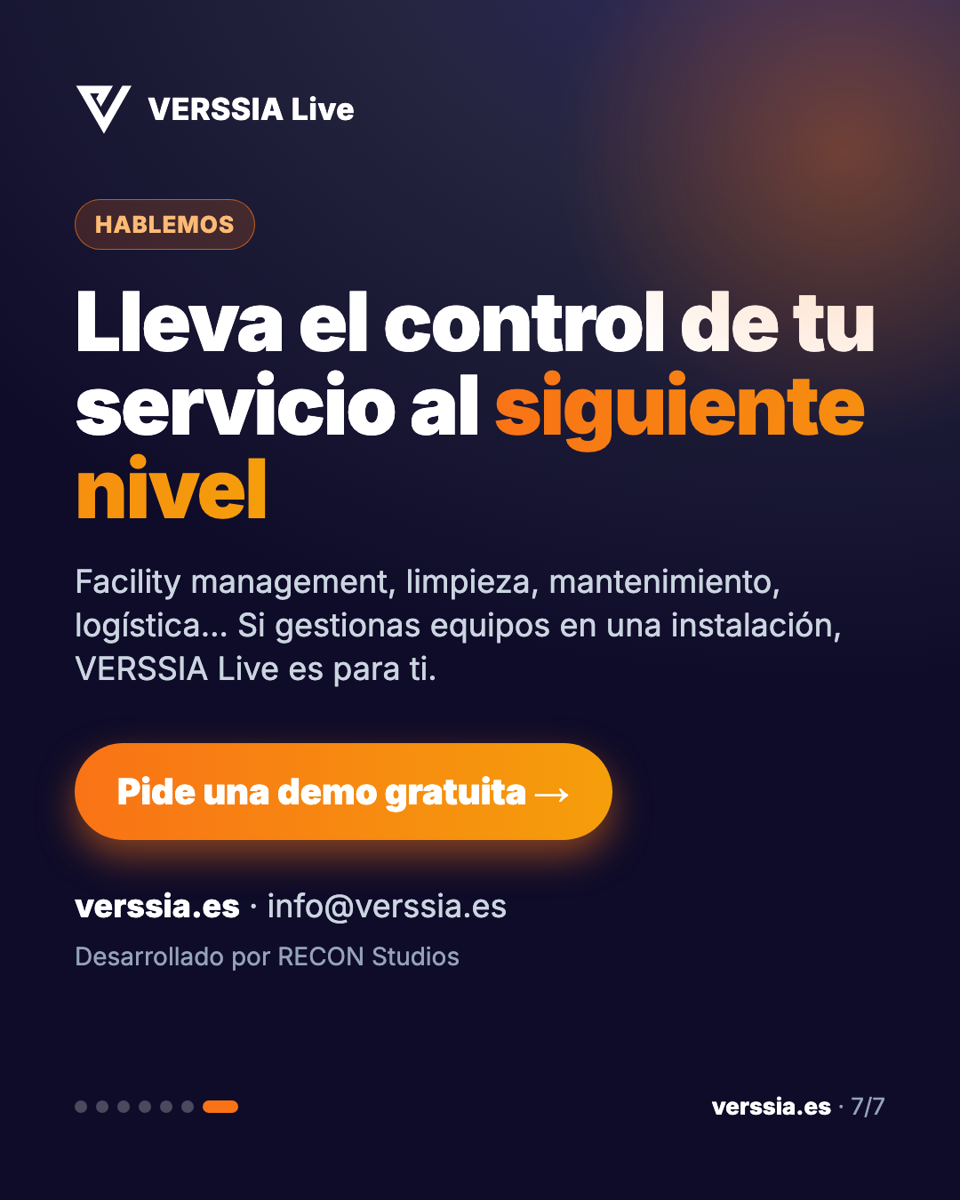 VERSSIA Live — presentación 7 de 7